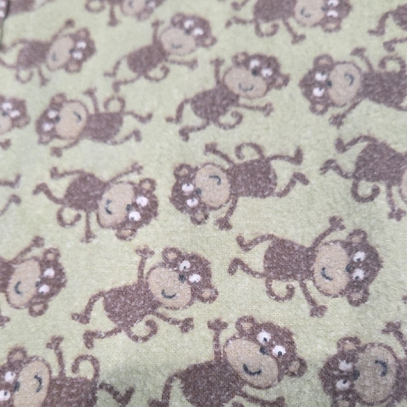 Carter's Playful Monkey and Stripes Swaddle Blankets - Picture 2 of 6